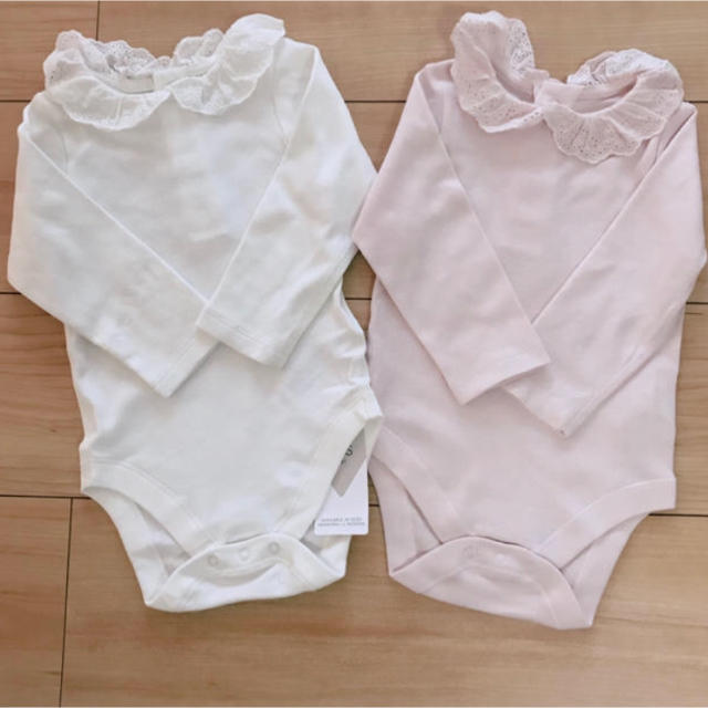 babyGAP(ベビーギャップ)の新品 ロンパース  襟付きロンパース  マークスアンドスペンサー 80cm  キッズ/ベビー/マタニティのベビー服(~85cm)(ロンパース)の商品写真