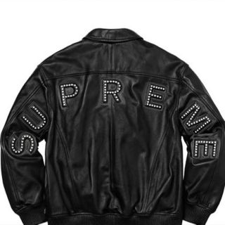 シュプリーム(Supreme)のsupreme STUDDED ARC LOGO LEATHER JACKET(レザージャケット)