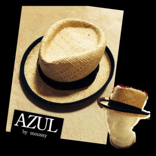 アズールバイマウジー(AZUL by moussy)のAZUL 麦わら帽子(ハット)