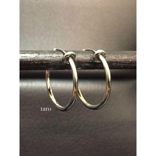 激安・送料込！【イヤリング シルバー 20mm 2個セット】(ピアス(両耳用))