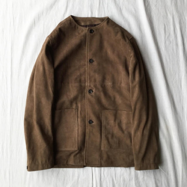 confect Goat Suede Plainly Collar Jacket