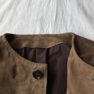 レザージャケットconfect Goat Suede Plainly Collar Jacket