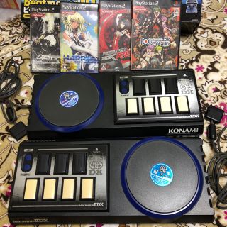 コナミ(KONAMI)のbeatmaniaⅡDX 専用コントローラ 2台+ⅡDXソフト10〜13セット(家庭用ゲームソフト)