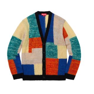 シュプリーム(Supreme)の【L】Supreme Patchwork Mohair Cardigan(カーディガン)