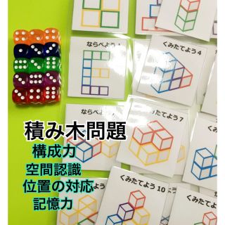 積み木問題 右脳トレーニング(知育玩具)