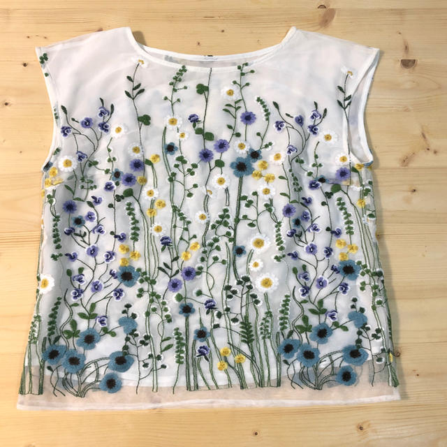 anatelier(アナトリエ)の刺繍 トップス レディースのトップス(シャツ/ブラウス(半袖/袖なし))の商品写真