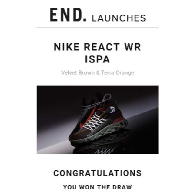 NIKE(ナイキ)のNIKE REACT WR ISPA BROWN 27.0 メンズの靴/シューズ(スニーカー)の商品写真