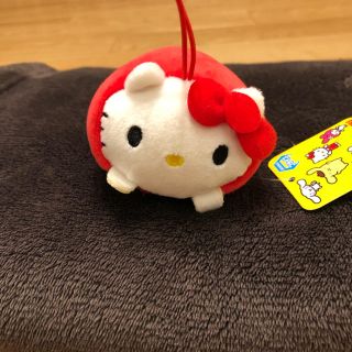 ハローキティ(ハローキティ)の【新品】寝そべりクリーナー マスコット (キティちゃん)(キャラクターグッズ)