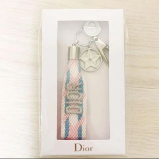 ディオール(Dior)の新品未使用  Dior ディオール キーホルダー ピンク(キーホルダー)