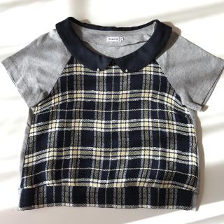 アナトリエ(anatelier)のアナトリエほぼ新品＊チェックカットソー(カットソー(半袖/袖なし))