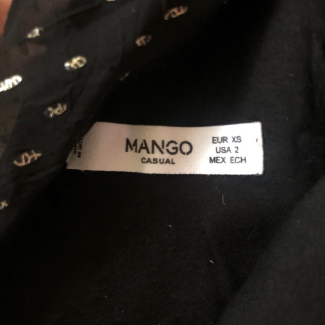 ZARA(ザラ)のMANGO ブラックミニワンピース レディースのワンピース(ミニワンピース)の商品写真