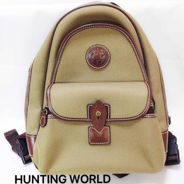 HUNTING WORLD(ハンティングワールド)の[みかたん様専用] ハンティングワールド キャンバス/レザー リュックサック レディースのバッグ(リュック/バックパック)の商品写真