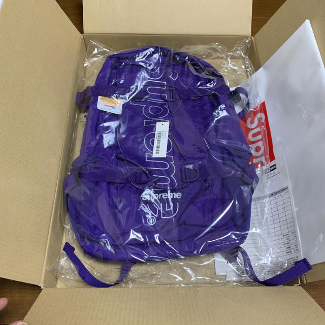 supreme 18aw  Backpack  purple