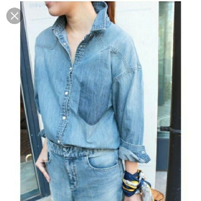 IENA SLOBE LE DENIM ボーイデニムシャツ