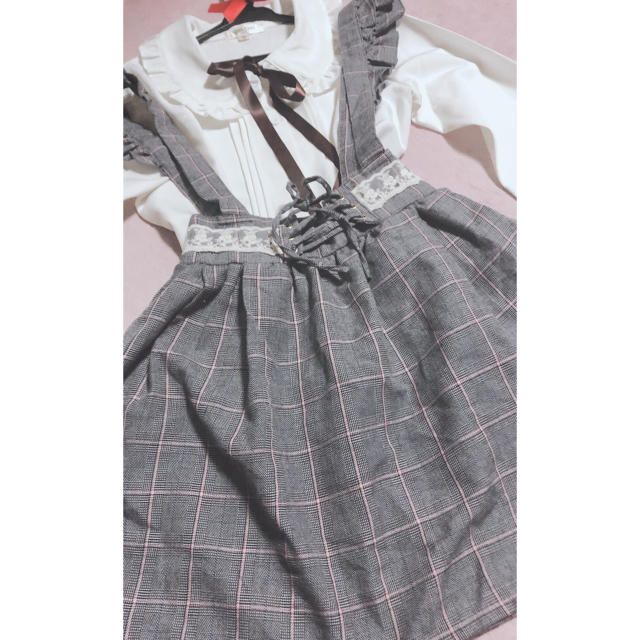 LIZ LISA(リズリサ)のリズメロジャンパースカート レディースのスカート(ミニスカート)の商品写真