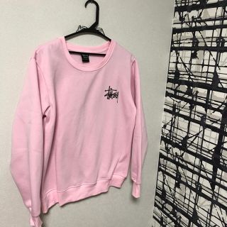 ステューシー(STUSSY)のSTUSSY Mサイズ ピンク(トレーナー/スウェット)