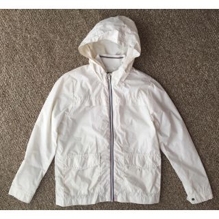 ザラキッズ(ZARA KIDS)のウィンドブレーカー 140cm ホワイト 白 Zara kids(ジャケット/上着)