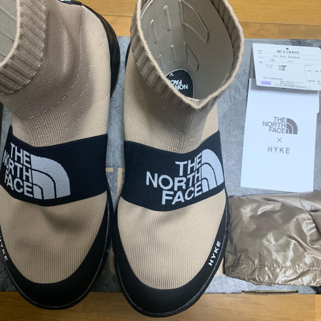 HYKE(ハイク)のTEC KNIT SNEAKER 26.0 hyke×TheNorthFace メンズの靴/シューズ(スニーカー)の商品写真