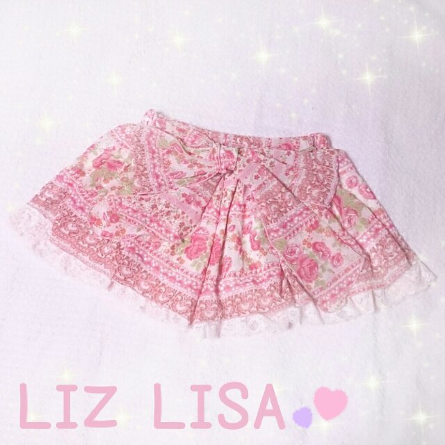 LIZ LISA*キュロットスカート*スカパン*ピンク*リボン LIZ LISA*キュロットスカート*スカパン*ピンク*リボン