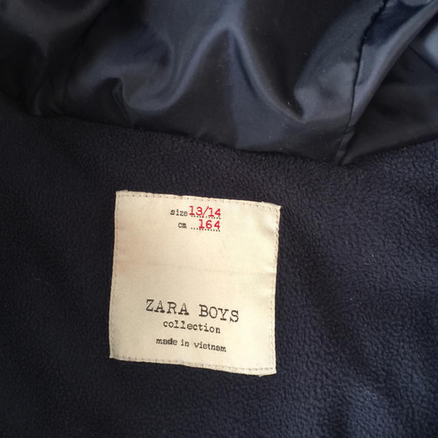 ZARA KIDS(ザラキッズ)の中綿ジャンパー 紺 ネイビー 164cm(160cm) Zara kids キッズ/ベビー/マタニティのキッズ服男の子用(90cm~)(ジャケット/上着)の商品写真