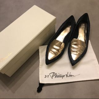 スリーワンフィリップリム(3.1 Phillip Lim)のフィリップリム／フラットシューズ／37／パイソン(バレエシューズ)