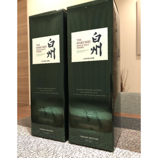 サントリー(サントリー)のサントリー 白州 ２本セット 化粧箱付き 食品/飲料/酒の酒(ウイスキー)の商品写真