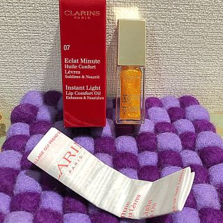 クラランス(CLARINS)のクラランス コンフォートリップオイル 07 新品 眉マスカラプラス(リップグロス)