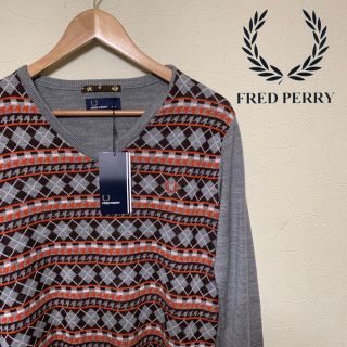 フレッドペリー(FRED PERRY)のフレッドペリー 新品 未使用品 ニット セーター 総柄 FRED PERRY(ニット/セーター)