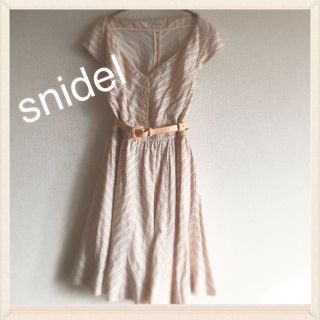 スナイデル(SNIDEL)のsnidelフレアワンピース(ひざ丈ワンピース)