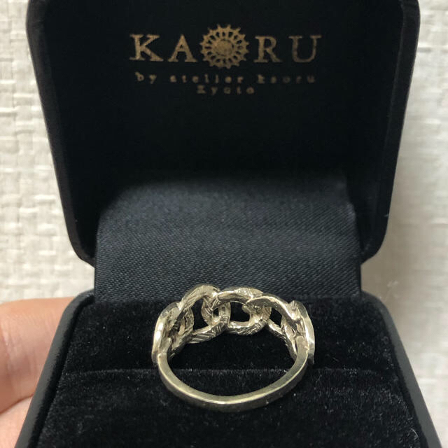 KAORU(カオル)のKAORU アトリエカオル チェインズ リング グリーンゴールド ダイヤモンド レディースのアクセサリー(リング(指輪))の商品写真