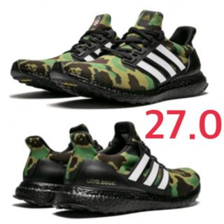 アベイシングエイプ(A BATHING APE)の27.0 adidas BAPE ULTRA BOOST BAPE ブースト(スニーカー)