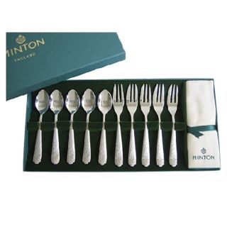 ミントン(MINTON)のMINTON ミントン ティースプーン5本ケーキフォーク5本セット 新品未使用(カトラリー/箸)