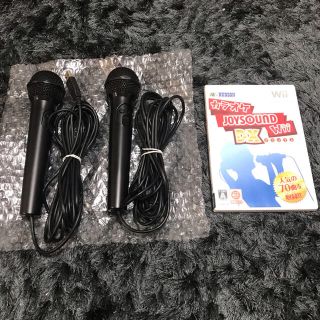 ウィー(Wii)のwii   カラオケ マイク２本セット JOYSOUND DX セット(家庭用ゲームソフト)