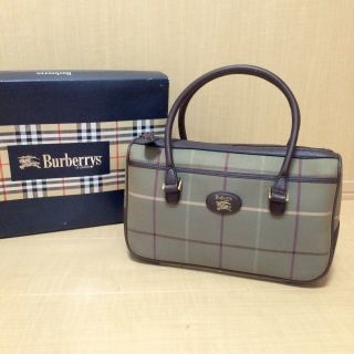 バーバリー(BURBERRY)のオールドバーバリー バッグ ハンドバッグ ミニボストン(ハンドバッグ)