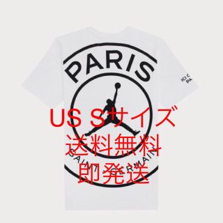 ナイキ(NIKE)のUS Sサイズ NIKE JORDAN×PSG ビッグロゴ Tシャツ ホワイト(Tシャツ/カットソー(半袖/袖なし))