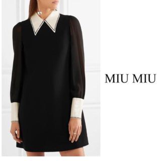 ミュウミュウ(miumiu)のcunlei様専用 MIUMIU スパンコール付き ドレス、サブレトップ(ひざ丈ワンピース)