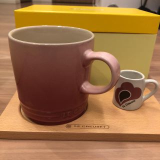 ルクルーゼ(LE CREUSET)のル・クルーゼ コーヒーブレイクセット ピンク ２個セット(グラス/カップ)