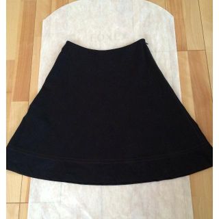 エムズグレイシー(M'S GRACY)の❤︎美品❤︎ しっかり生地 ステッチが可愛い エムズグレイシー 黒スカート(ひざ丈スカート)