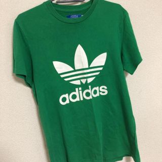 アディダス(adidas)のadidas メンズTシャツ グリーン(Tシャツ/カットソー(半袖/袖なし))