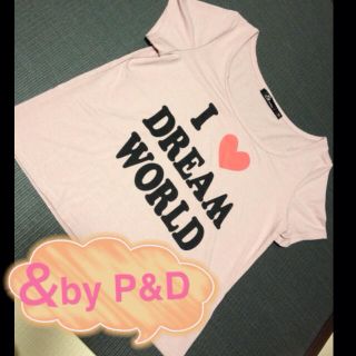 アンドバイピーアンドディー(&byP&D)のby P&D♡ショート丈トップス♡(Tシャツ(半袖/袖なし))