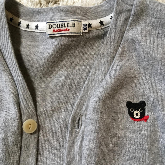 DOUBLE.B(ダブルビー)の®️様専用☆DOUBLE.B カーディガン 100 キッズ/ベビー/マタニティのキッズ服男の子用(90cm~)(Tシャツ/カットソー)の商品写真