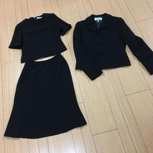 AIMER(エメ)の9号 polepine ブラックフォーマル セットアップ 三点セット レディースのフォーマル/ドレス(礼服/喪服)の商品写真