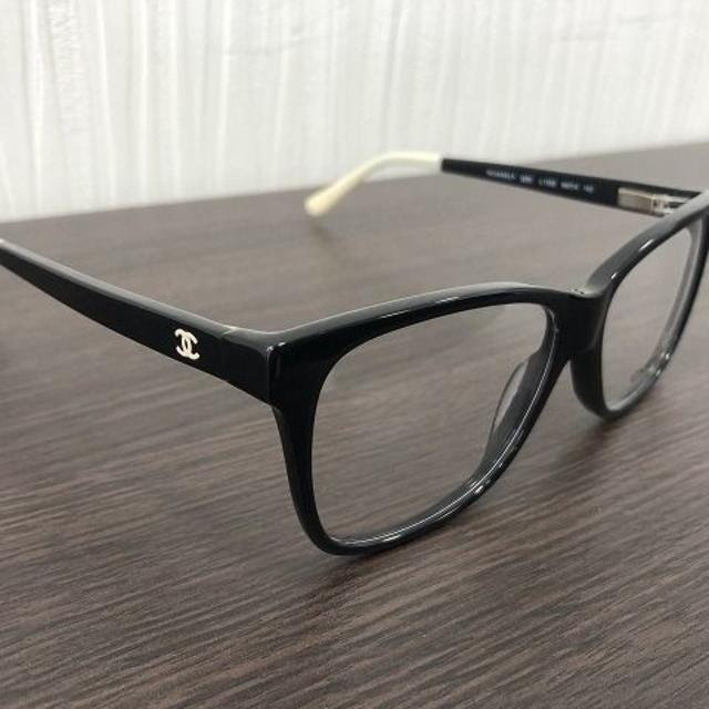 CHANEL - CHANEL シャネル メガネフレーム 3230 黒×クリームの通販 by