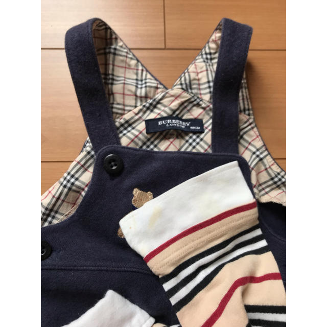 BURBERRY(バーバリー)のBurberry オーバーオール80cm シャツ100cm ベビーキッズ  キッズ/ベビー/マタニティのベビー服(~85cm)(その他)の商品写真