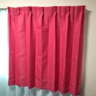 ニトリ(ニトリ)のカーテン 100cm × 100cm マカロンピンク 2枚組(カーテン)