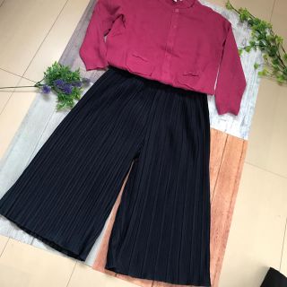 ザラ(ZARA)のZARA KIDS⚫ネイビー ガウチョパンツ 116/6Ｙ(パンツ/スパッツ)