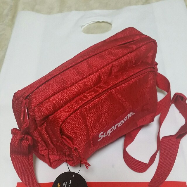 【red】supreme shoulder bag 3