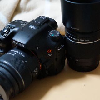 ソニー(SONY)のα57 SLT-A57Y ダブルズームレンズキット(デジタル一眼)