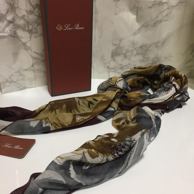 LORO PIANA - 新品 ロロピアーナ スカーフ カシミヤ エルメス 春 シャネル Dior の通販 by ありがとうございます♡｜ロロ