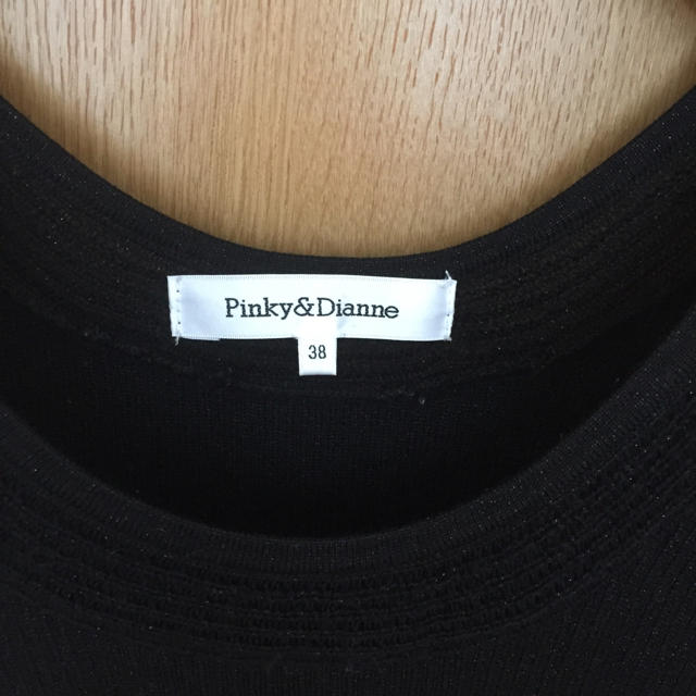 Pinky&Dianne(ピンキーアンドダイアン)のピンキー&ダイアン リブ ラメニット ブラック レディースのトップス(ニット/セーター)の商品写真